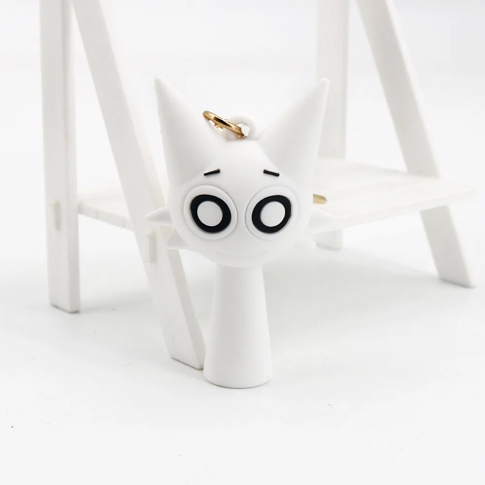 Kawaii Sprunki Anime Acrylic Pendant Cute CartoonSprunki Keychain Sprunki Oren Raddy Gray Brud Vineria Silicone Keychain Bag Key Ring Pendant Children Toy Birthday Gifts Keychain Backpack Decorations Car Doll Hanging Decor Christmas Tree Pendant