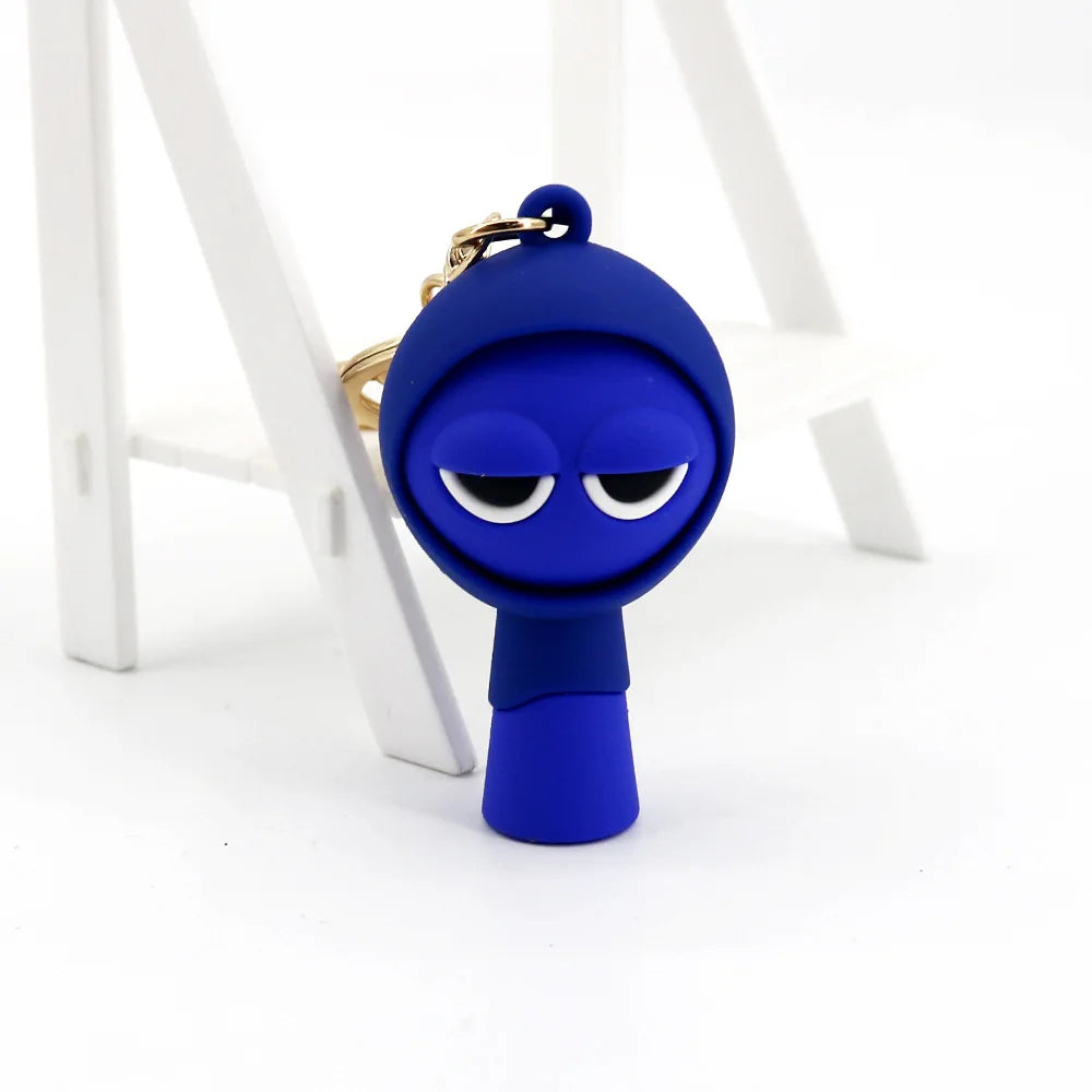 Kawaii Sprunki Anime Acrylic Pendant Cute CartoonSprunki Keychain Sprunki Oren Raddy Gray Brud Vineria Silicone Keychain Bag Key Ring Pendant Children Toy Birthday Gifts Keychain Backpack Decorations Car Doll Hanging Decor Christmas Tree Pendant