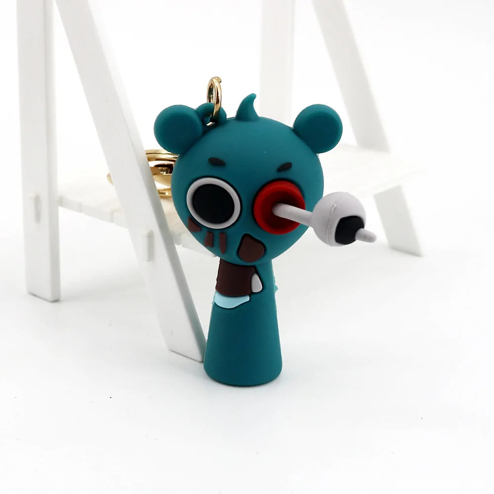 Kawaii Sprunki Anime Acrylic Pendant Cute CartoonSprunki Keychain Sprunki Oren Raddy Gray Brud Vineria Silicone Keychain Bag Key Ring Pendant Children Toy Birthday Gifts Keychain Backpack Decorations Car Doll Hanging Decor Christmas Tree Pendant