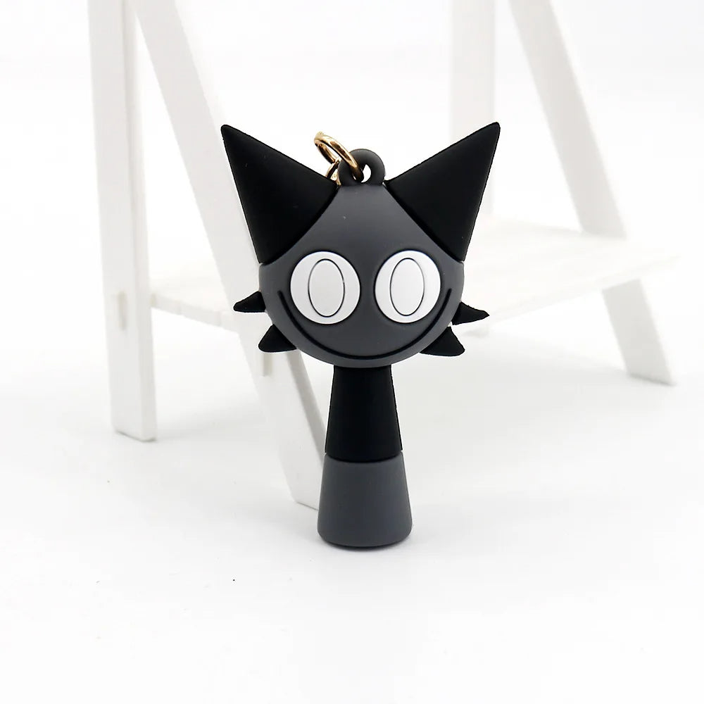 Kawaii Sprunki Anime Acrylic Pendant Cute CartoonSprunki Keychain Sprunki Oren Raddy Gray Brud Vineria Silicone Keychain Bag Key Ring Pendant Children Toy Birthday Gifts Keychain Backpack Decorations Car Doll Hanging Decor Christmas Tree Pendant