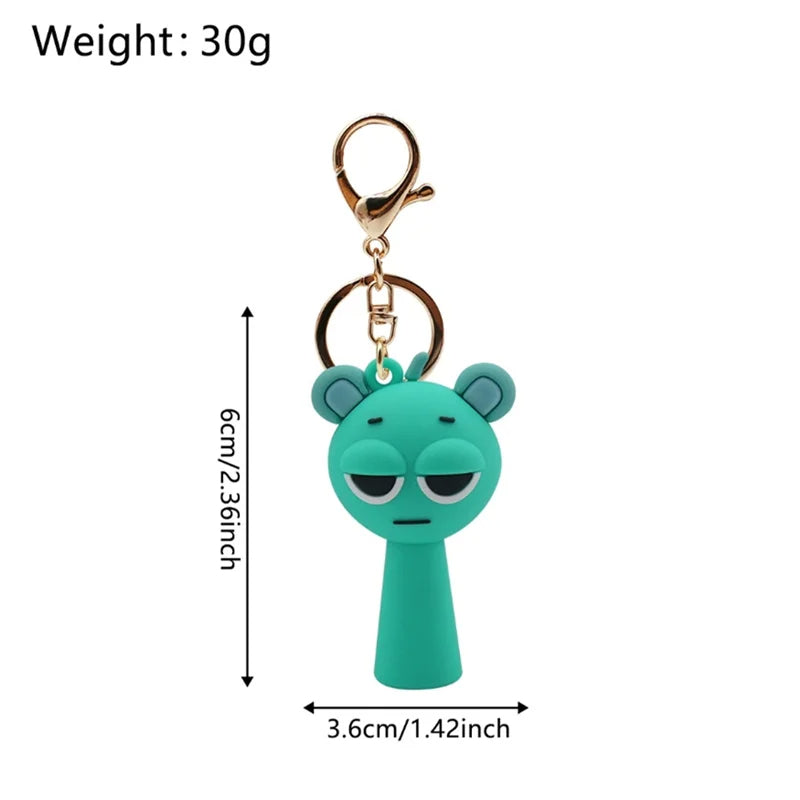 Kawaii Sprunki Anime Acrylic Pendant Cute CartoonSprunki Keychain Sprunki Oren Raddy Gray Brud Vineria Silicone Keychain Bag Key Ring Pendant Children Toy Birthday Gifts Keychain Backpack Decorations Car Doll Hanging Decor Christmas Tree Pendant