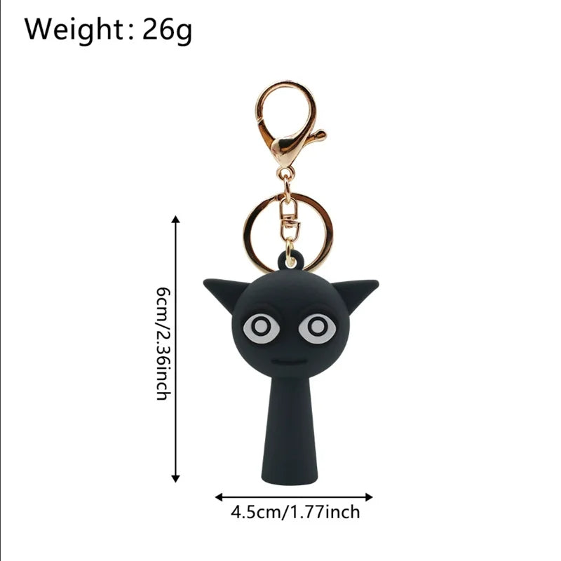 Kawaii Sprunki Anime Acrylic Pendant Cute CartoonSprunki Keychain Sprunki Oren Raddy Gray Brud Vineria Silicone Keychain Bag Key Ring Pendant Children Toy Birthday Gifts Keychain Backpack Decorations Car Doll Hanging Decor Christmas Tree Pendant