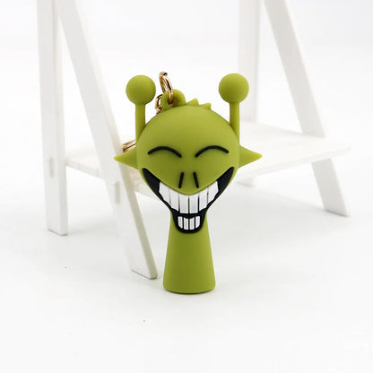 Kawaii Sprunki Anime Acrylic Pendant Cute CartoonSprunki Keychain Sprunki Oren Raddy Gray Brud Vineria Silicone Keychain Bag Key Ring Pendant Children Toy Birthday Gifts Keychain Backpack Decorations Car Doll Hanging Decor Christmas Tree Pendant