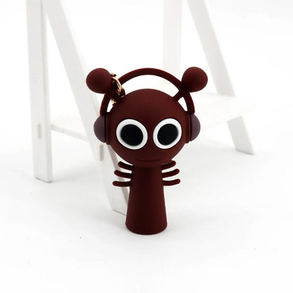 Kawaii Sprunki Anime Acrylic Pendant Cute CartoonSprunki Keychain Sprunki Oren Raddy Gray Brud Vineria Silicone Keychain Bag Key Ring Pendant Children Toy Birthday Gifts Keychain Backpack Decorations Car Doll Hanging Decor Christmas Tree Pendant