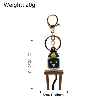 Kawaii Sprunki Anime Acrylic Pendant Cute CartoonSprunki Keychain Sprunki Oren Raddy Gray Brud Vineria Silicone Keychain Bag Key Ring Pendant Children Toy Birthday Gifts Keychain Backpack Decorations Car Doll Hanging Decor Christmas Tree Pendant